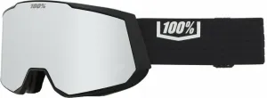100% Snowcraft XL Black/HiPER Silver Mirror/HiPER Turquoise Mirror Occhiali da sci