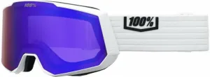 100% Snowcraft XL White/HiPER Violet Mirror/HiPER Silver Flash Mirror Occhiali da sci