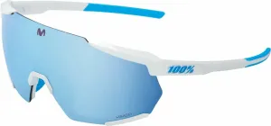 100% Racetrap 3.0 Movistar Team White/HiPER Blue Multilayer Mirror Lens Occhiali da ciclismo