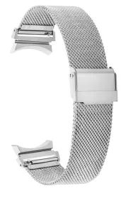 4wrist Cinturino a maglia milanese con chiusura classica per Samsung Galaxy Watch 6/5/4 - Silver #2690033