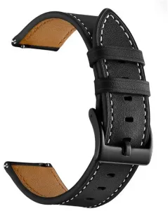 4wrist Cinturino in pelle per Garmin 22 mm - Black