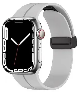 4wrist Cinturino in silicone con chiusura magnetica per Apple Watch 38/40/41 mm - Grey