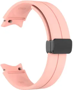 4wrist Cinturino in silicone con fibbia nera per Samsung Galaxy Watch 6/5/4 - Pink