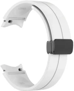 4wrist Cinturino in silicone con fibbia nera per Samsung Galaxy Watch 6/5/4 - White