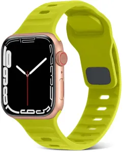 4wrist Cinturino in silicone per Apple Watch - 42/44/45/49 mm - Fluorescent Green