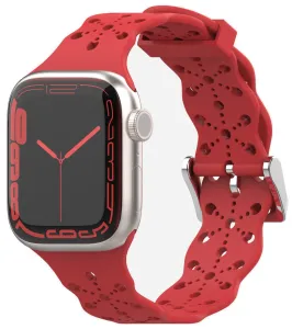 4wrist Cinturino in silicone per Apple Watch 42/44/45/49 mm - Red