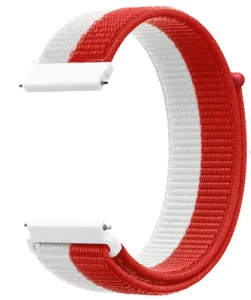 4wrist Cinturino in silicone per Samsung 22 mm - White/Red