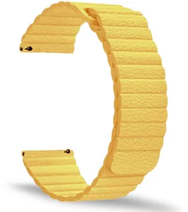 4wrist Cinturino per orologi classici - Yellow 22 mm