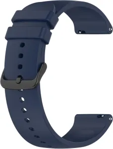 4wrist Cinturino universale in silicone con la fibbia nera 20 mm – Dark Blue