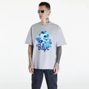 A BATHING APE Flora Big Ape Head Relaxed Fit Tee Gray #3128214