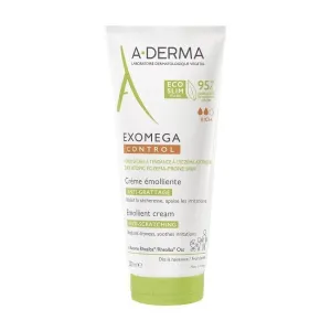A-DERMA Crema emolliente per pelle secca a tendenza eczema atopica Exomega Control (Emollient Cream) 200 ml