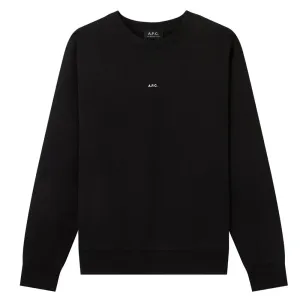 A.p.c Mens Steve Logo Sweater Black - L BLACK