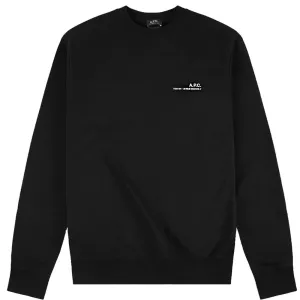 A.P.C Men's Item Logo Sweater Black - L BLACK