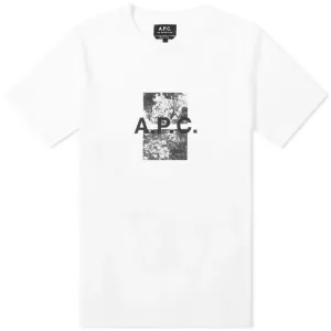 A.P.C Men's Graphic Teddy T-Shirt White - S WHITE