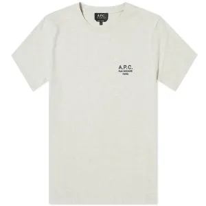 A.P.C Men's Logo T-shirt Grey - S GREY