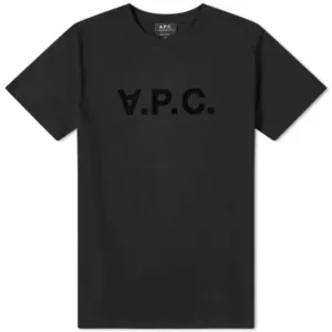 A.p.c Mens Vpc Logo T-shirt Black - XXL BLACK