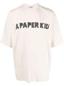 A PAPER KID - T-shirt In Cotone Con Logo #2572423