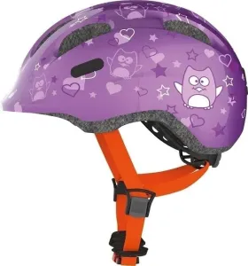 Abus Smiley 2.0 Purple Star M Casco da ciclismo per bambini