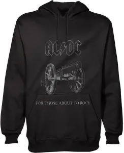 AC/DC Felpa con cappuccio About to Rock Black L