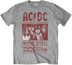 AC/DC Maglietta Highway to Hell World Tour 1979/1983 Unisex Grey XL