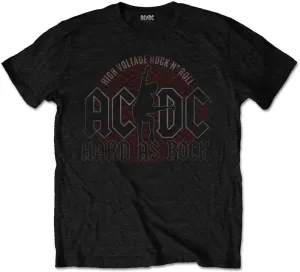 AC/DC Maglietta Hard As Rock Unisex Black S