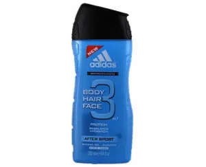 Adidas Gel doccia e shampoo uomo 3in1 Face After Sport (Shower Gel & Shampoo) 400 ml