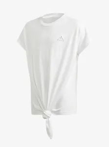 adidas Performance Dance White Girls' Sports T-Shirt - Unisex