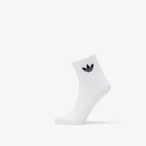 adidas Mid Ankle Socks 3-Pack White/ White/ Black #116597