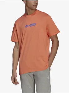 Orange Men's T-Shirt adidas Originals Victory - Men