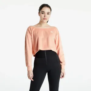 Apricot Womens Crop Top adidas Originals - Women #908553
