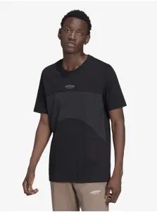 Black Men T-Shirt adidas Originals - Men #141465