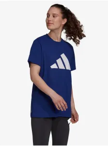 adidas Performance Future Icons Logo Blue Women's Sports T-Shirt - Women #117545