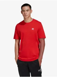 Red Men's T-Shirt adidas Originals - Men's #908567