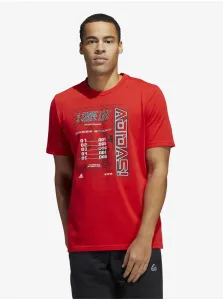 Red Men's T-Shirt adidas Performance - Men #909570
