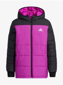 adidas Performance Black-Pink Girls' Quilted Jacket - unisex #908443