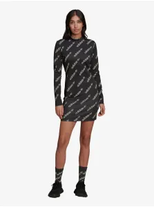 Black Patterned Dress adidas Originals - Women #111783