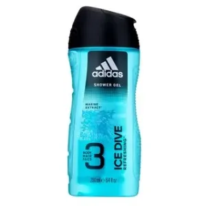 Adidas Ice Dive gel doccia da uomo shampoo e gel doccia 2in1 per uomini 250 ml