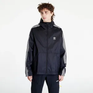 adidas Originals Clover Coat Wind-Resistant Hooded Jacket Black #226812