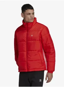 Red Men's Quilted Jacket adidas Originals - Men #910773