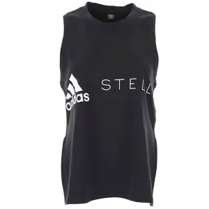 adidas by Stella McCartney Womens Logo Tank Top Black - S BLACK