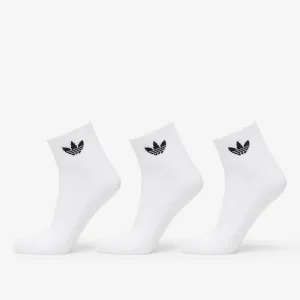 adidas Mid Ankle Socks 3-Pack White/ White/ Black #267433