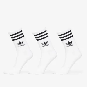 adidas Mid Cut Crew Sock 3-Pack White #3134013