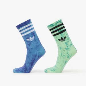 adidas Tie Dye Socks 2-Pack Preloved Blue/ Night Flash/ Semi Green Spark #3063667