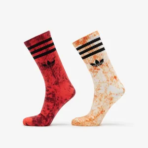 adidas Tie Dye Socks 2-Pack White/ Orange/ Bright Red #3054826