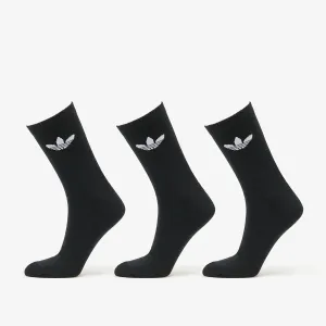 adidas Trefoil Cushion Crew Socks 3-Pack Black #2482775