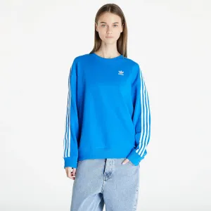 adidas 3 Stripes Oversized Crew Sweatshirt Blue Bird #3010603