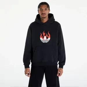 adidas Flames Logo Hoodie Black
