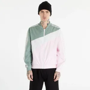 adidas Swirl Woven Track Jacket Silver Green / Clear Pink #2041290