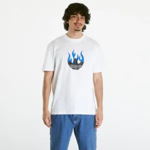 adidas Flames Logo Tee White #3147692