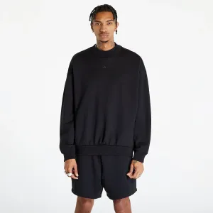 adidas Performance One Fleece Basketball Crew Sweatshirt UNISEX Black/ Talc #2388961